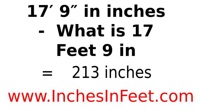 17 feet 9 to inches